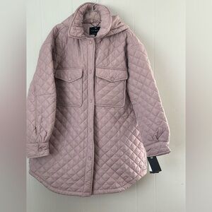 Lucky Brand Light Pink Quilted Puffer Coat